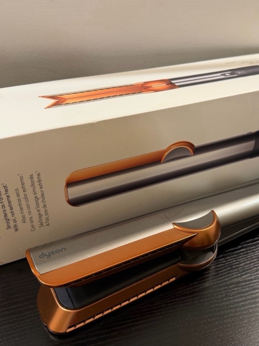 Dyson Airstrait Hair Straightener (Nickel/Copper)